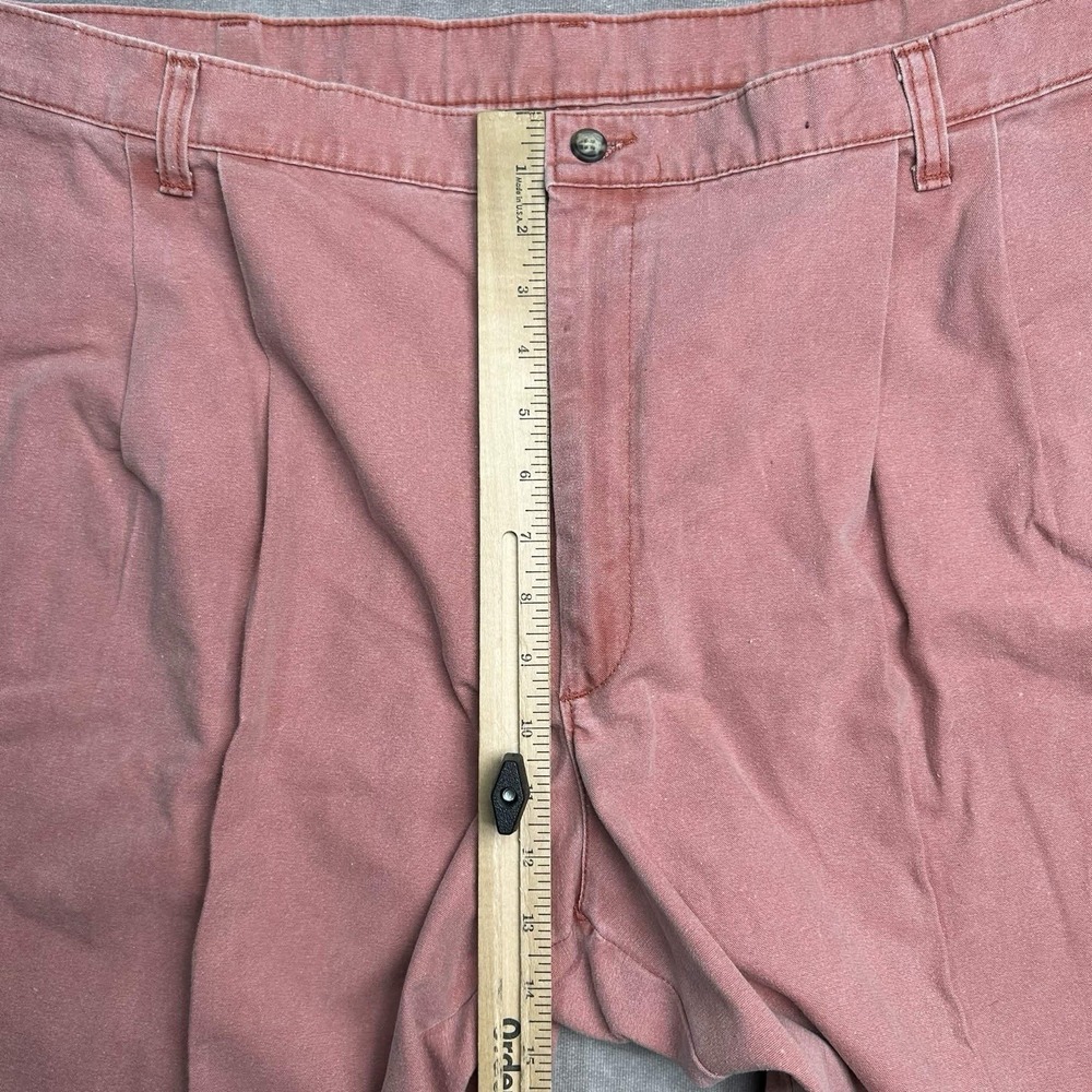 Murrays Toggery Shop Pants Mens 42 Nantucket Reds Pink Chinos Pleated Casual - Picture 3 of 8